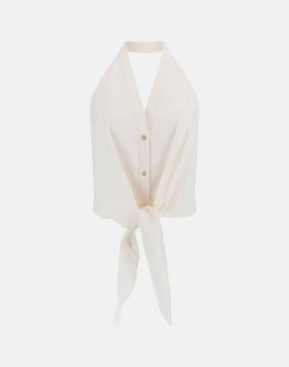 GUESS MARCIANO PAT KNOT TOP - LIGHT STR COTTON POPELIN 110 CAMASA DE DAMA