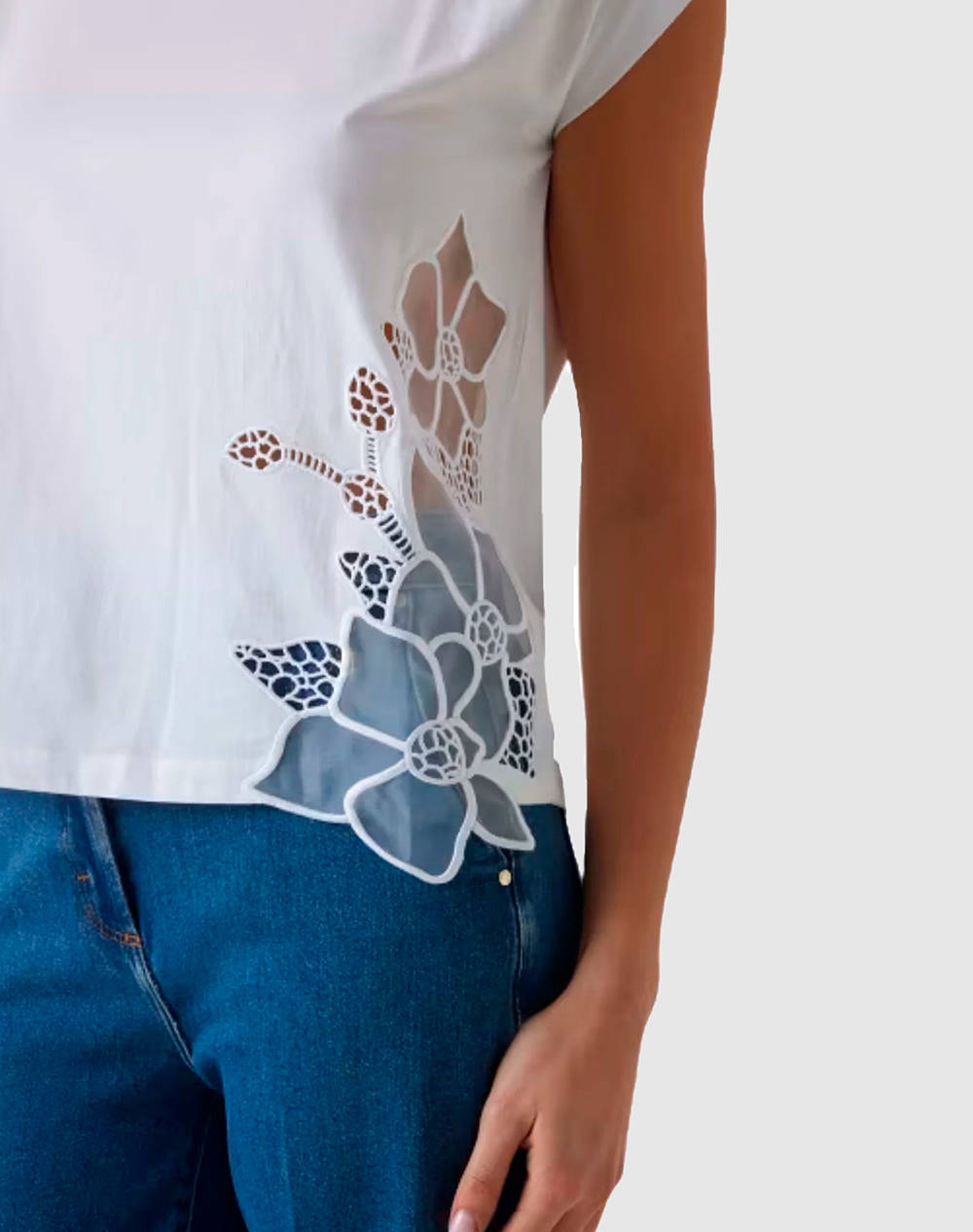 GUESS MARCIANO NADJA ROUND NECK TSH - ECO ORGANIC COTTON BLUZA DE DAMA
