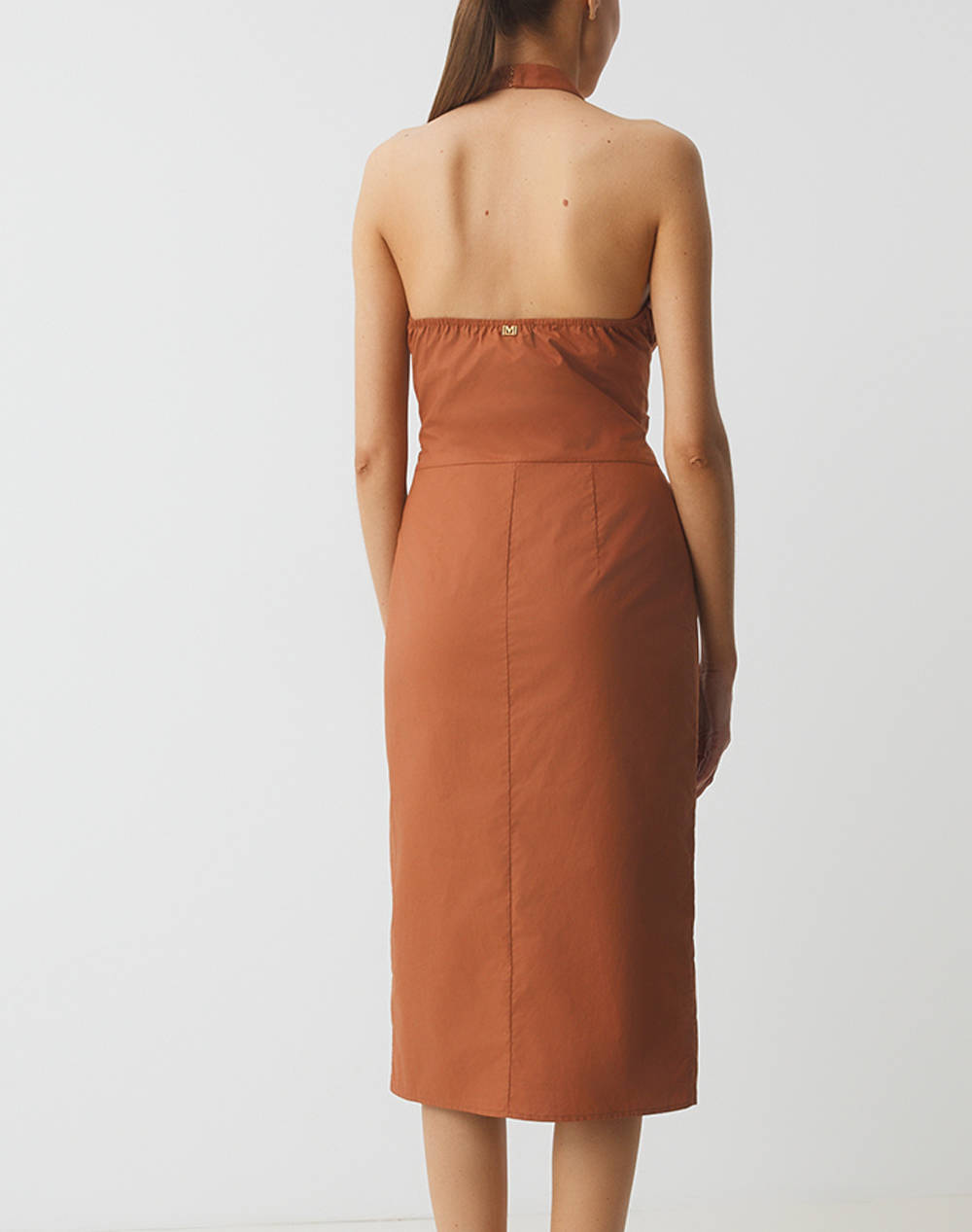 GUESS MARCIANO PAT SL DRESS - LIGHT STR COTTON POPELIN 110 ROCHIE DE DAMA