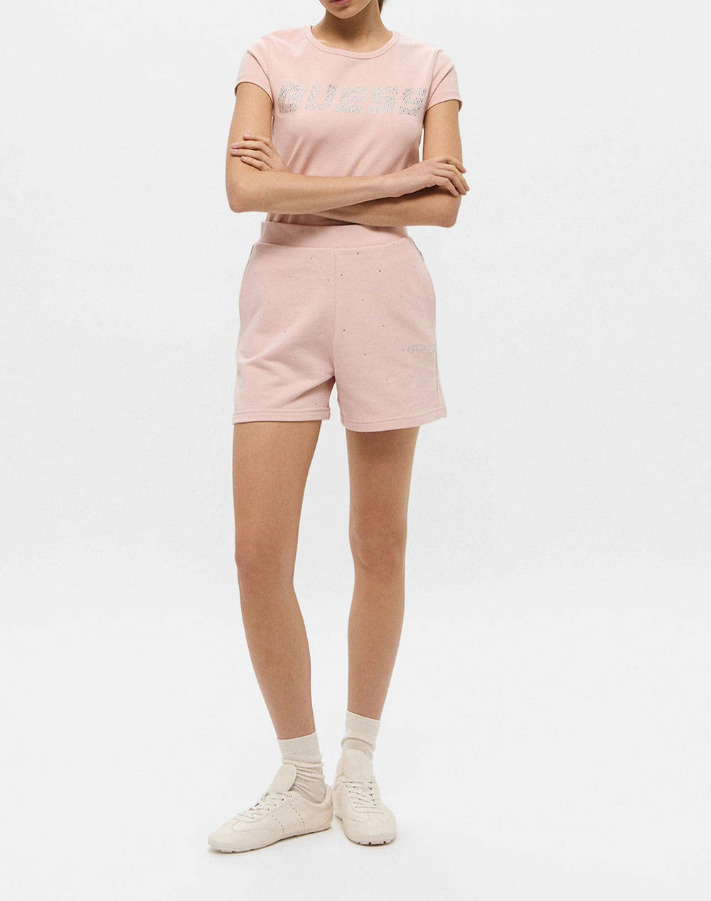 GUESS RHINESTONES SHORT PANTALONI SCURTI DE DAMA