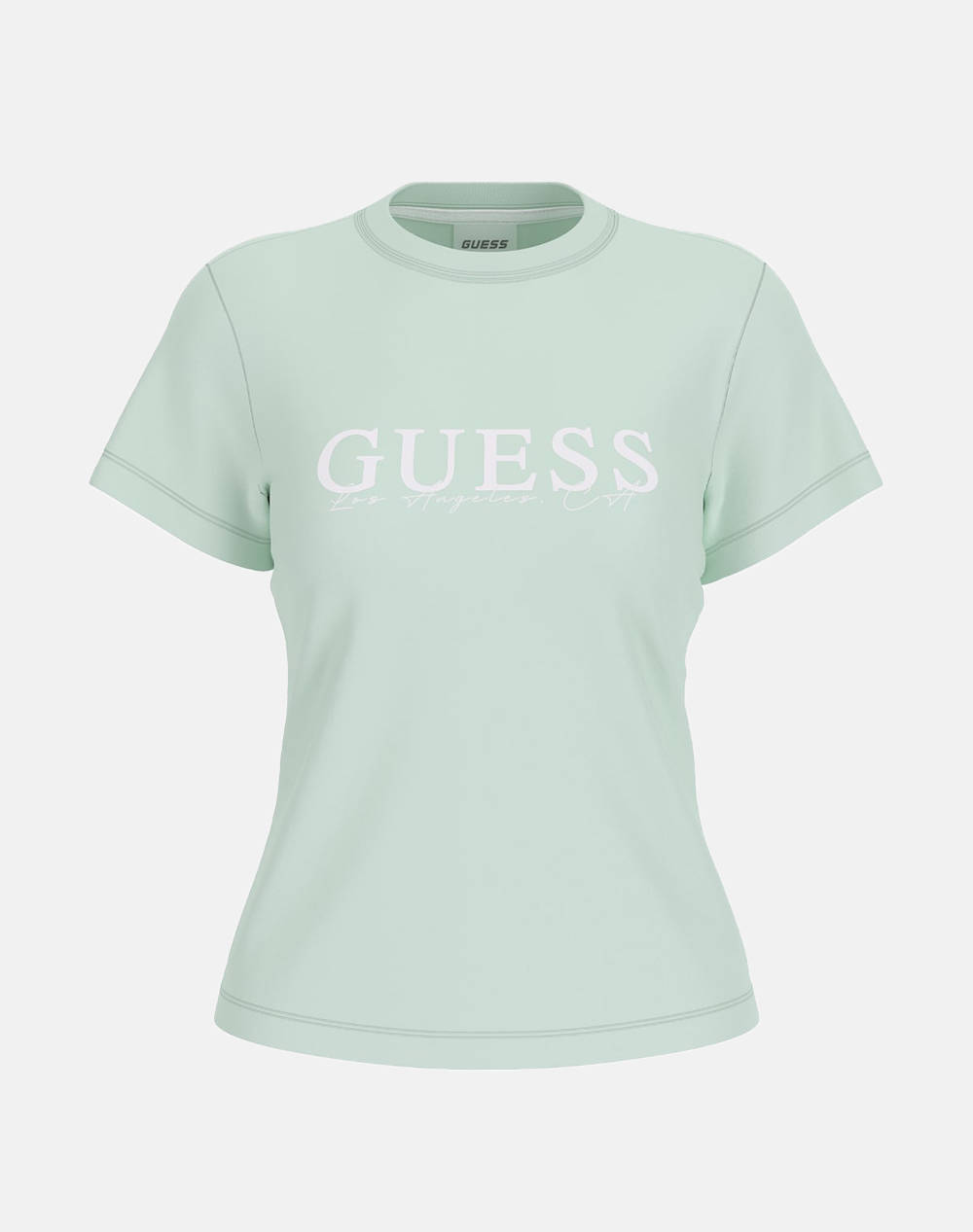 GUESS KAMELIE CN T-SHIRT - MID ORGANIC STRETCH JERSEY 180 BLUZA W