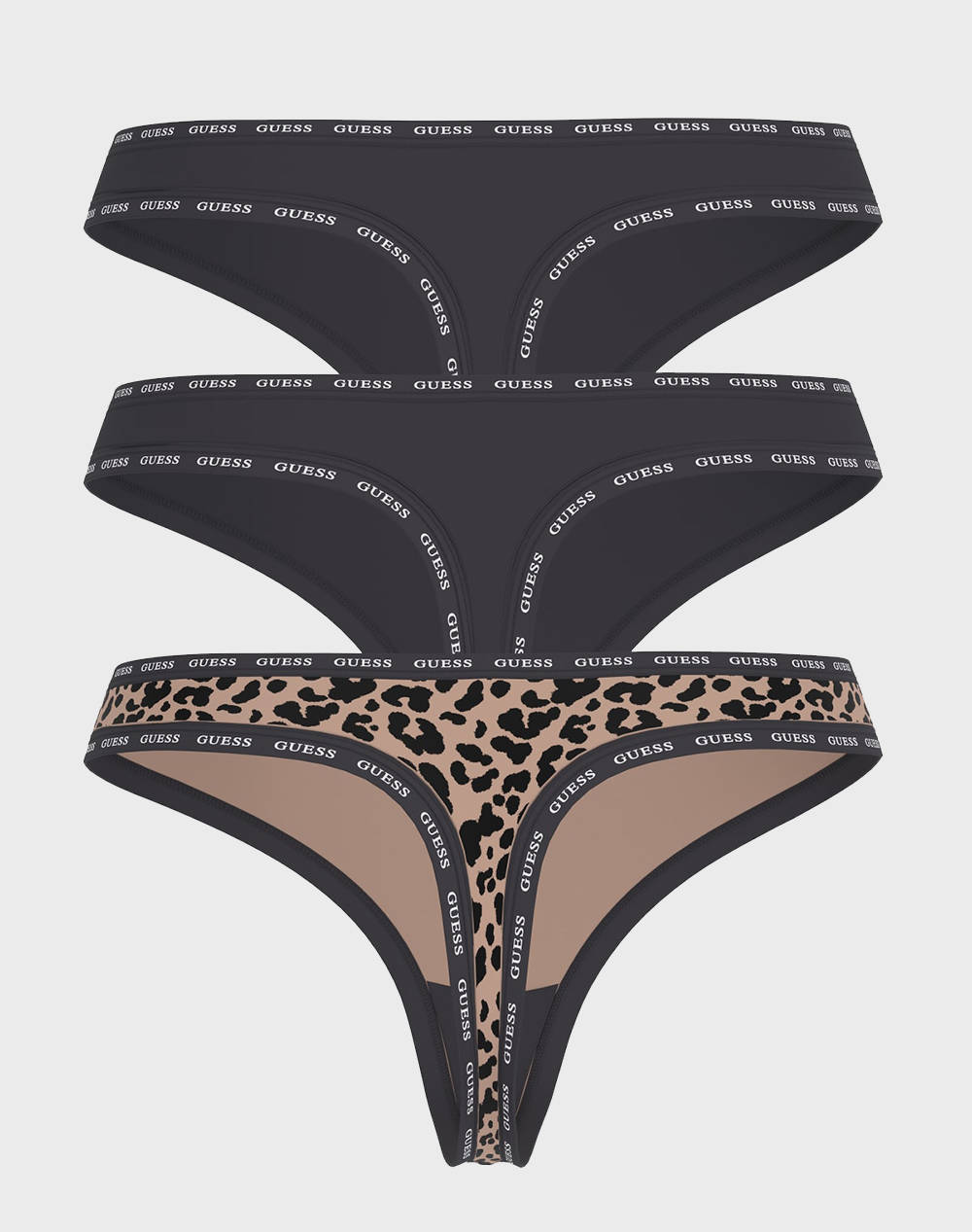 GUESS 3PACK PRINTED BASIC THONG LENJERIE INTIMA DE DAMA