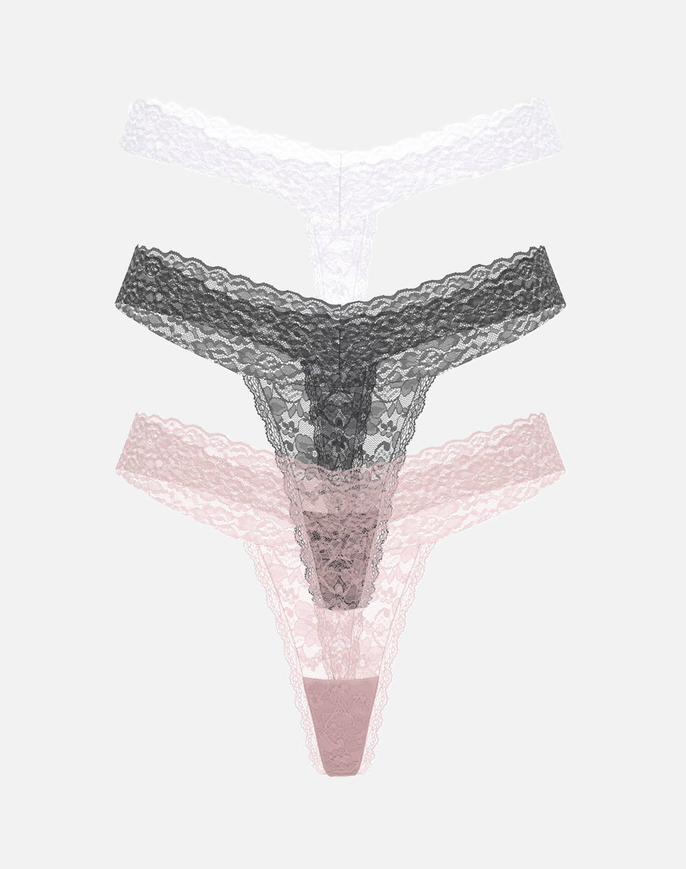 GUESS 3PACK BASIC LACE THONG LENJERIE IMTIMA DE DAMA