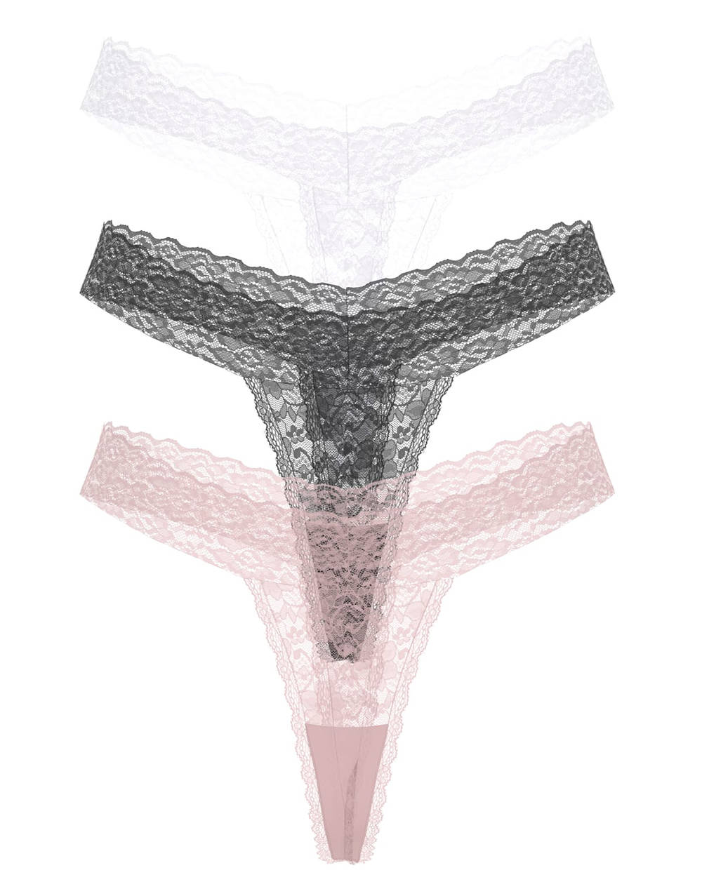 GUESS 3PACK BASIC LACE THONG LENJERIE IMTIMA DE DAMA