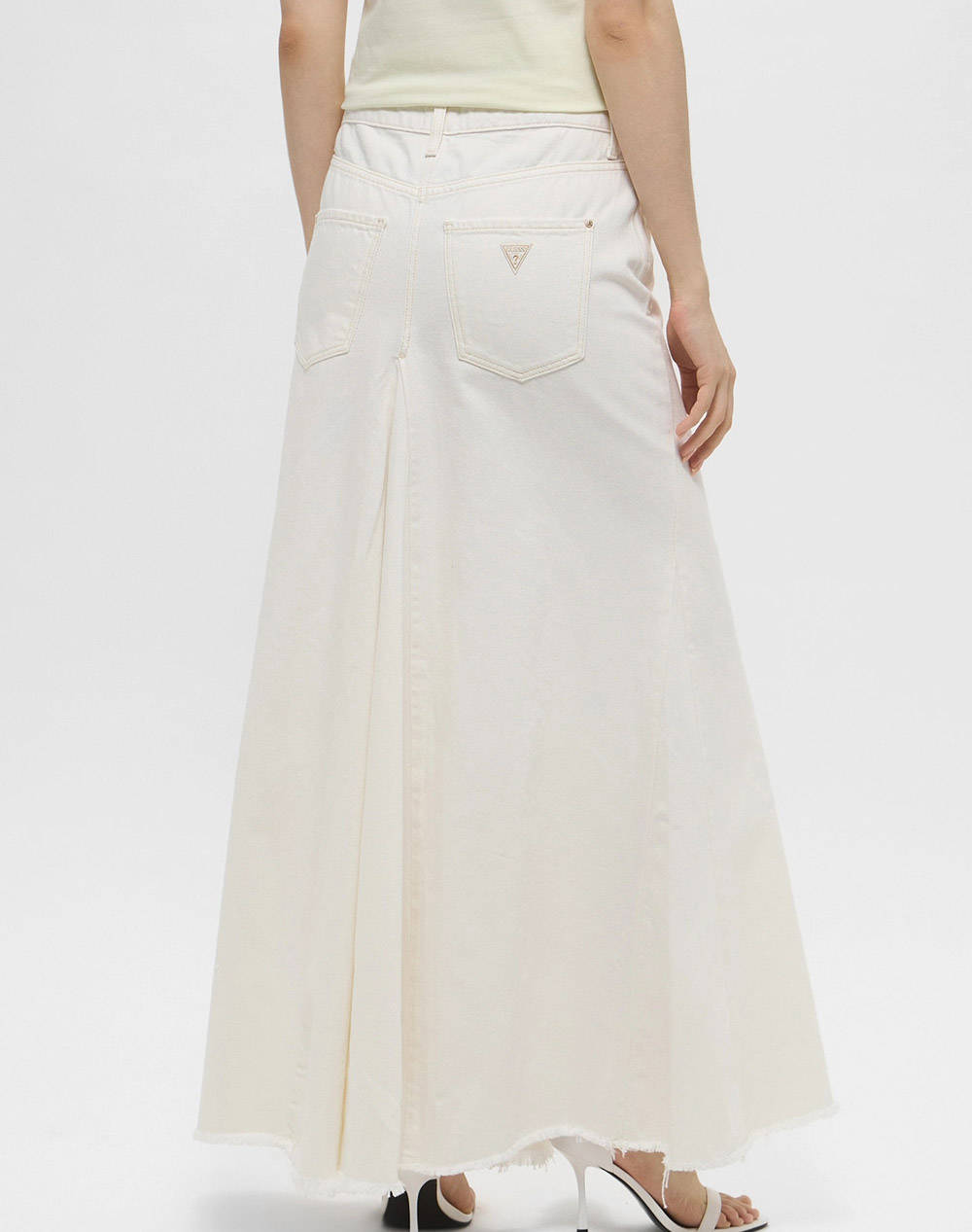 GUESS PANELED MAXI SKIRT FUSTA DE DAMA