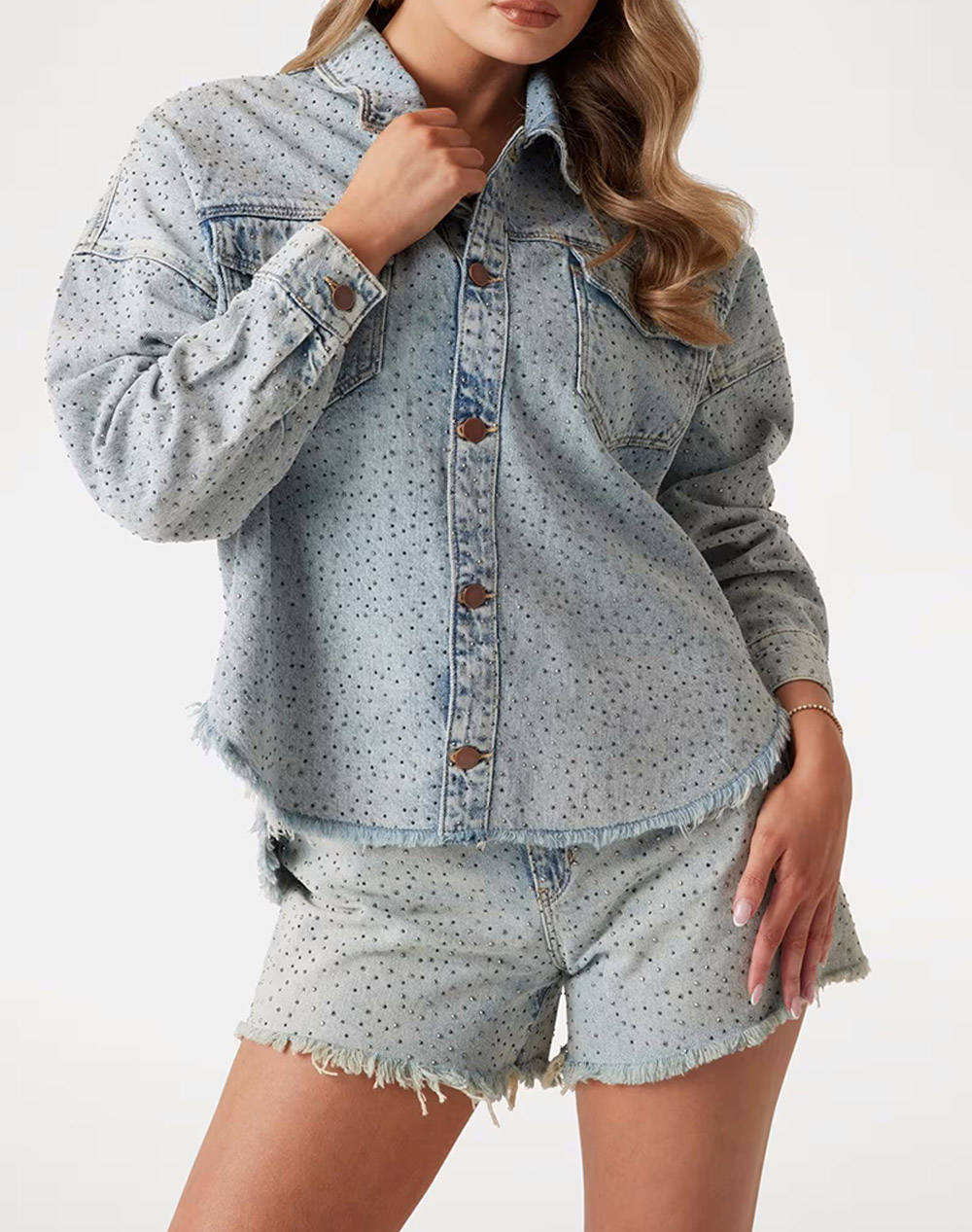 GUESS WESTERN SHACKET JACKET DE DAMA