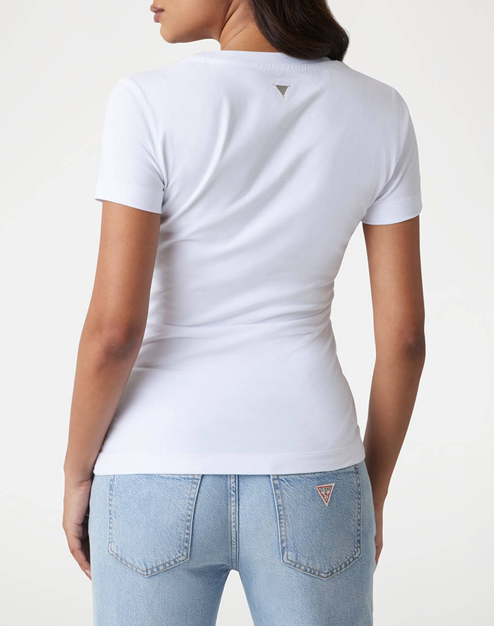 GUESS SS CN FLOWER TRIANGLE TEE BLUZA DE DAMA