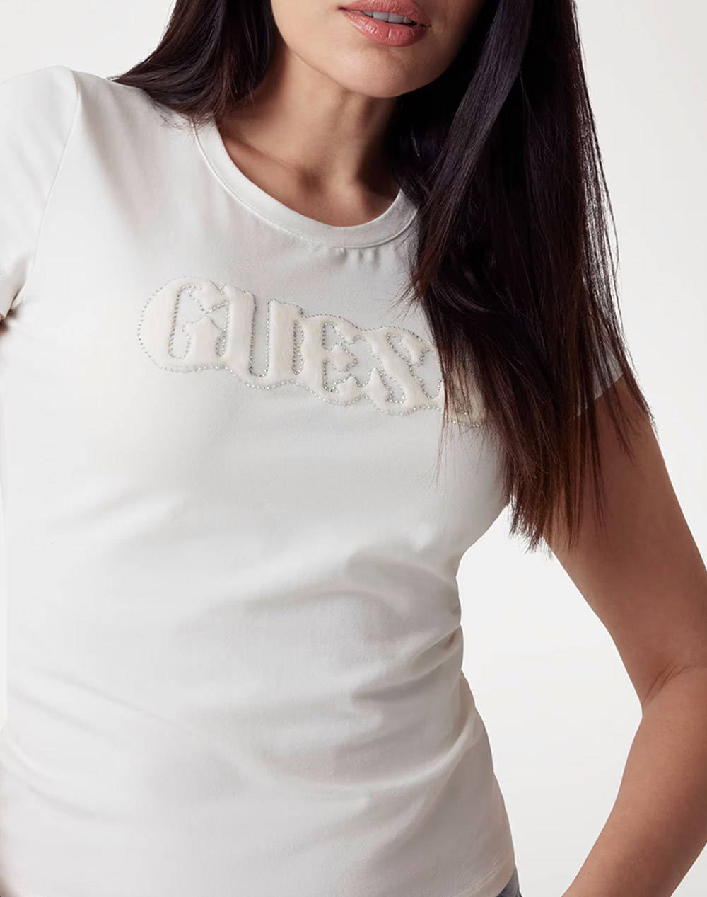 GUESS SS PONY HAIR LOGO R5 TEE BLUZA DE DAMA