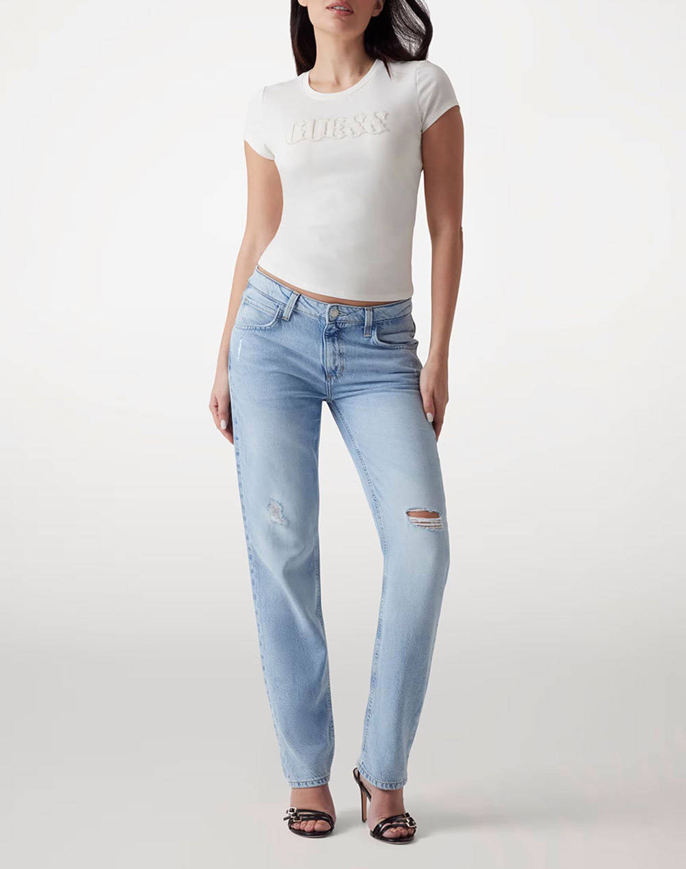 GUESS SS PONY HAIR LOGO R5 TEE BLUZA DE DAMA