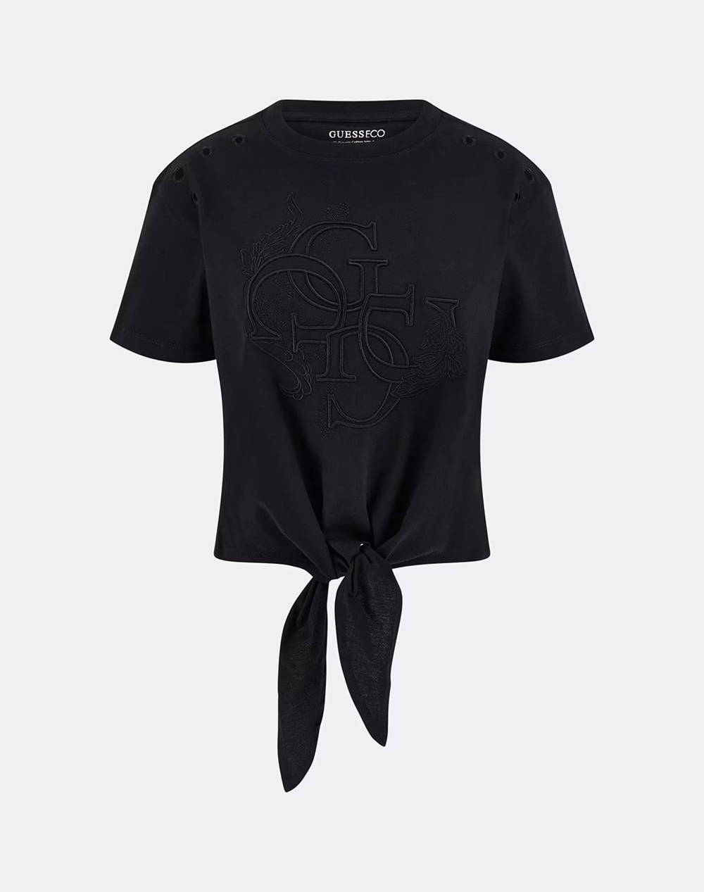 GUESS CN SS EYELET TONE ON TONE TEE BLUZA DE DAMA