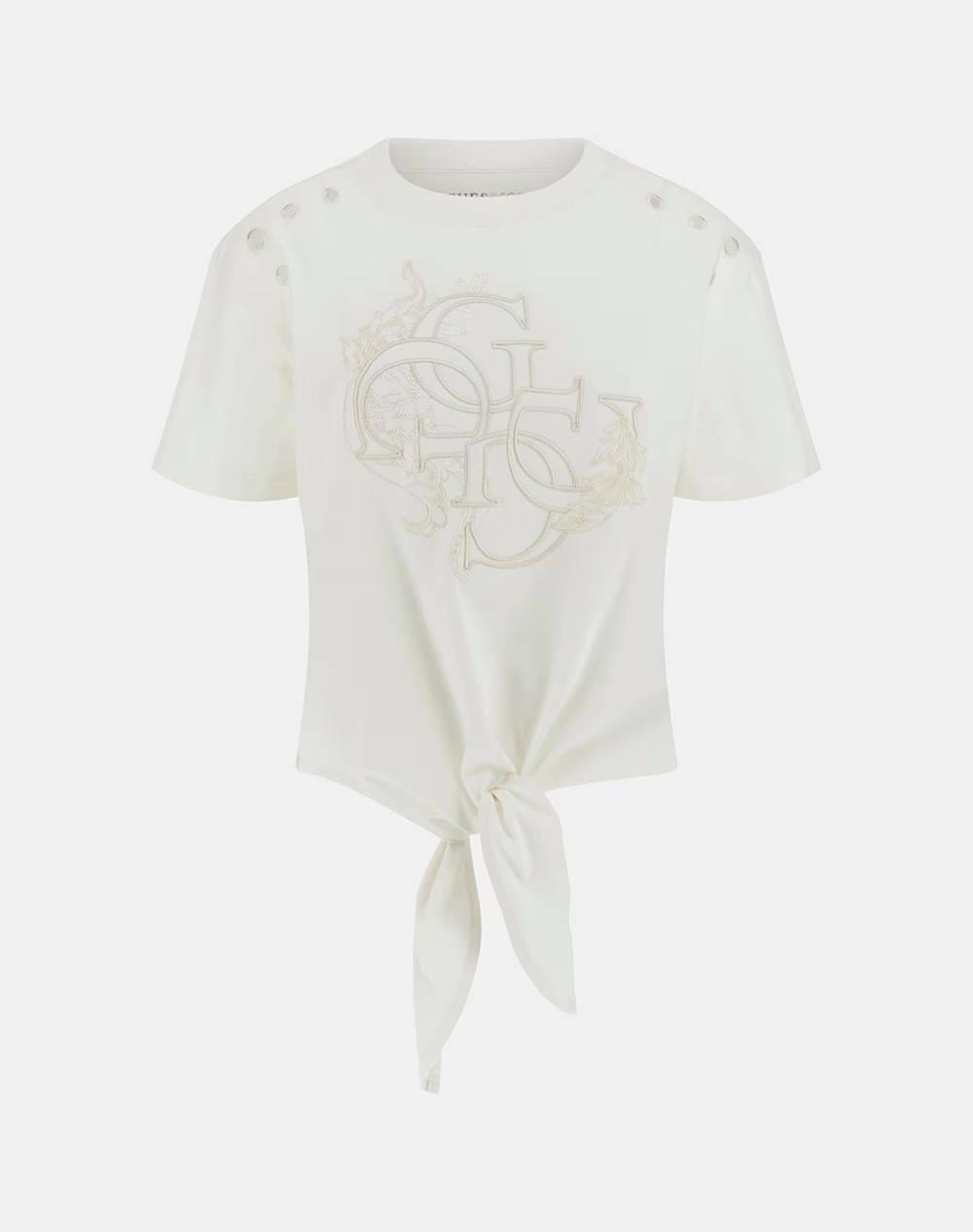 GUESS CN SS EYELET TONE ON TONE TEE BLUZA DE DAMA