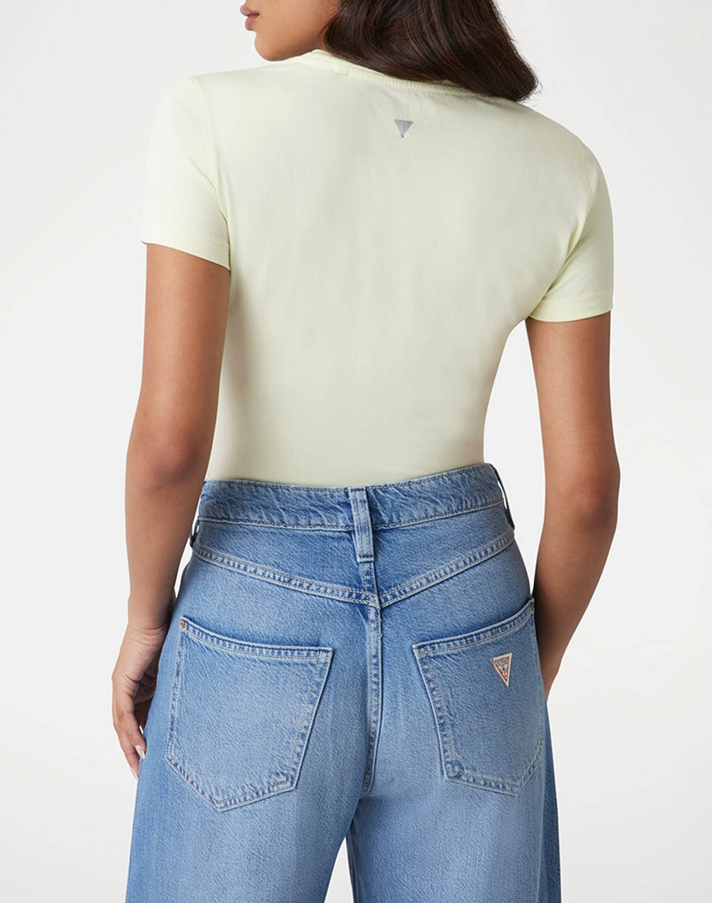 GUESS CN SS LEAF TRIANGLE TEE BLUZA DE DAMA