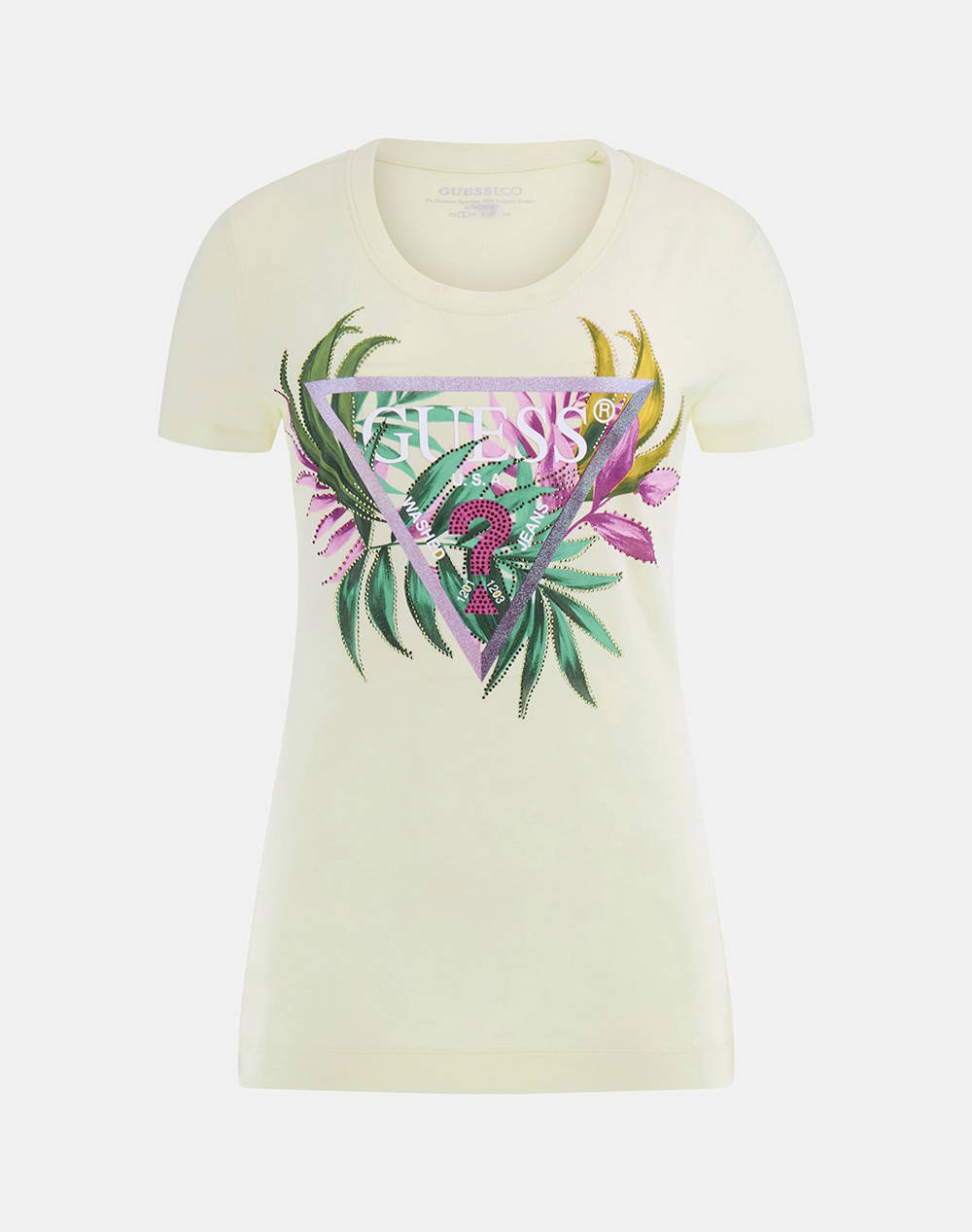 GUESS CN SS LEAF TRIANGLE TEE BLUZA DE DAMA