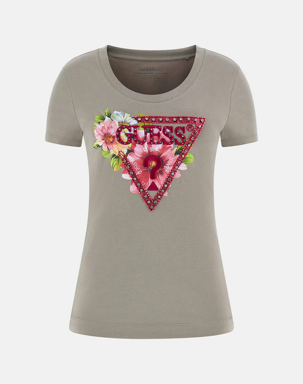 GUESS SS CN TRIANGLE BEADS TEE BLUZA DE DAMA