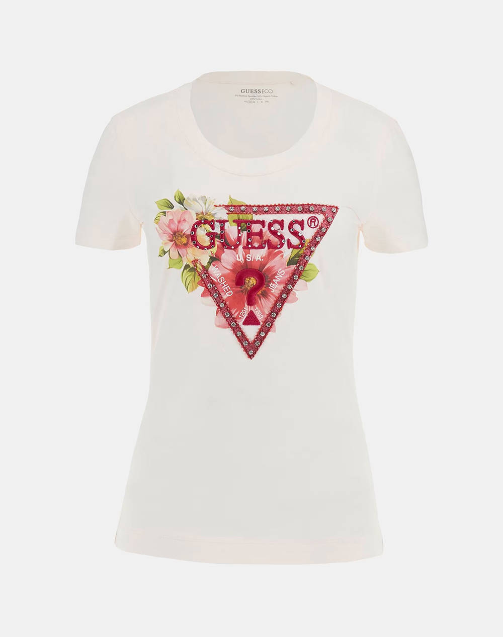 GUESS SS CN TRIANGLE BEADS TEE BLUZA DE DAMA