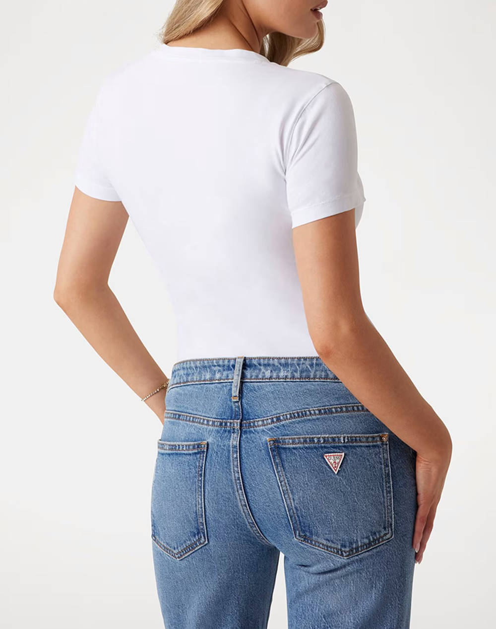 GUESS CN SS LOGO SEGQUINS TEE BLUZA DE DAMA