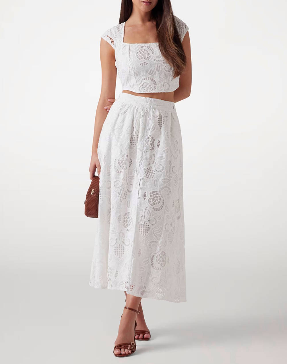 GUESS SL DOMITILLE CORSET TOP BLUZA DE DAMA