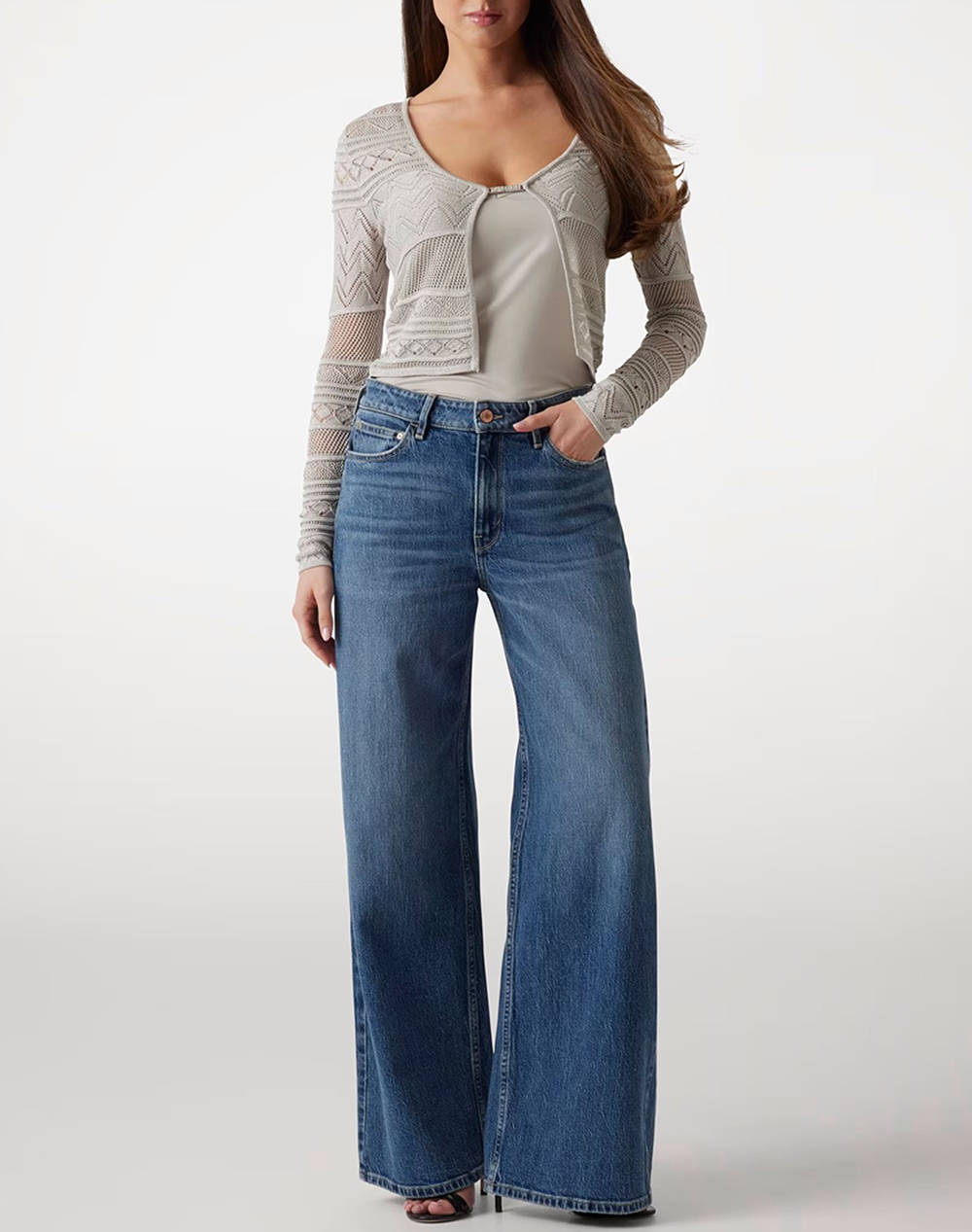 GUESS NELLIE LS CARDI SWTR JACKET DE DAMA