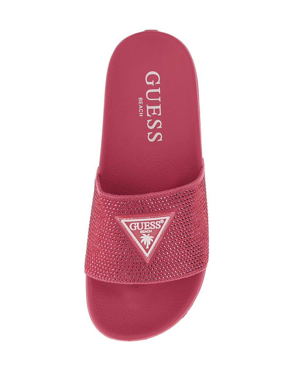 GUESS BEACH SLIPPERS STRAS - HARD RUBBER INCALTAMINTE W