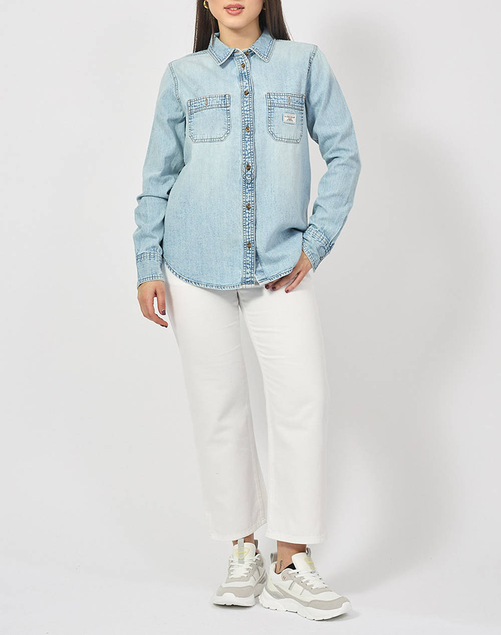 GUESS JEANS GJ REGULAR LS DENIM SHIRT CAMASA DE DAMA