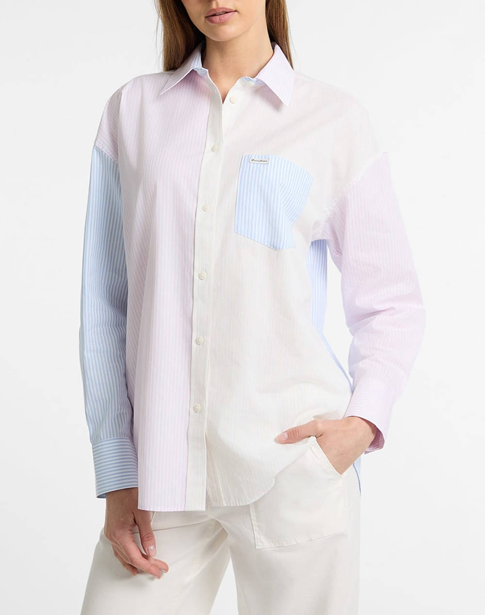 GUESS JEANS GJ LS OVERSIZE POCKETS SHIRT CAMASA DE DAMA