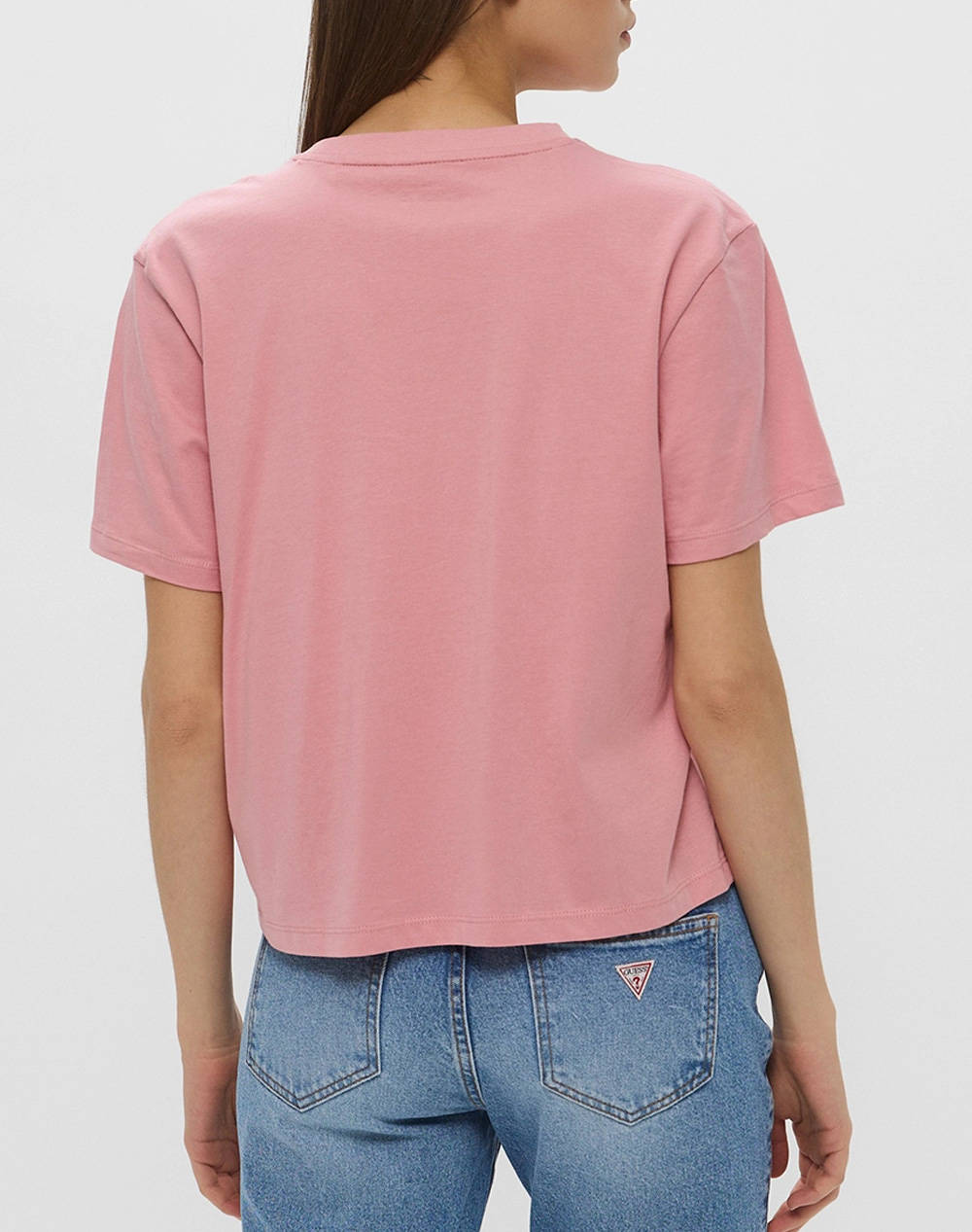 GUESS JEANS GJ SS CN BOXY EMBRO LOGO TEE BLUZA DE DAMA