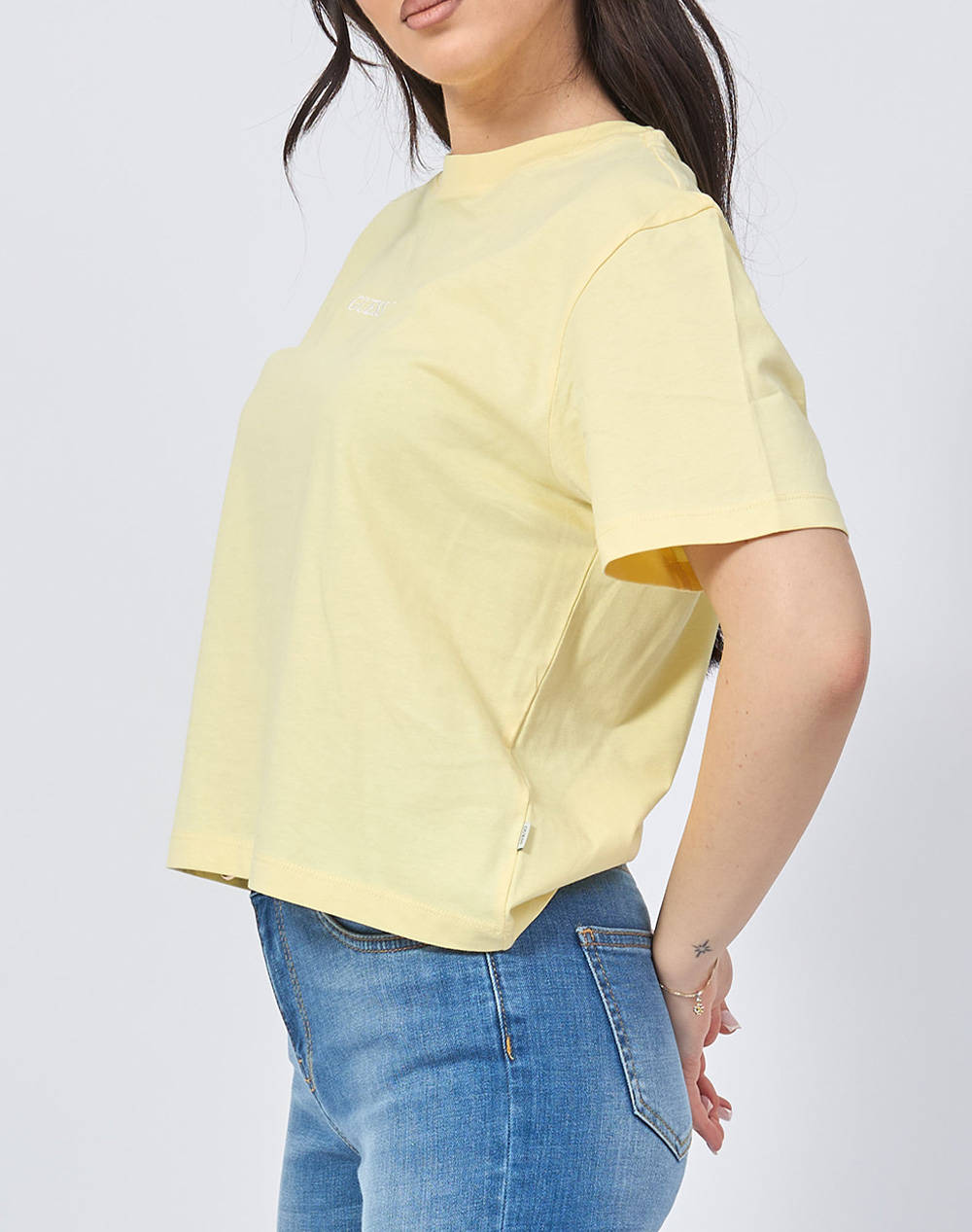 GUESS JEANS GJ SS CN BOXY EMBRO LOGO TEE BLUZA DE DAMA
