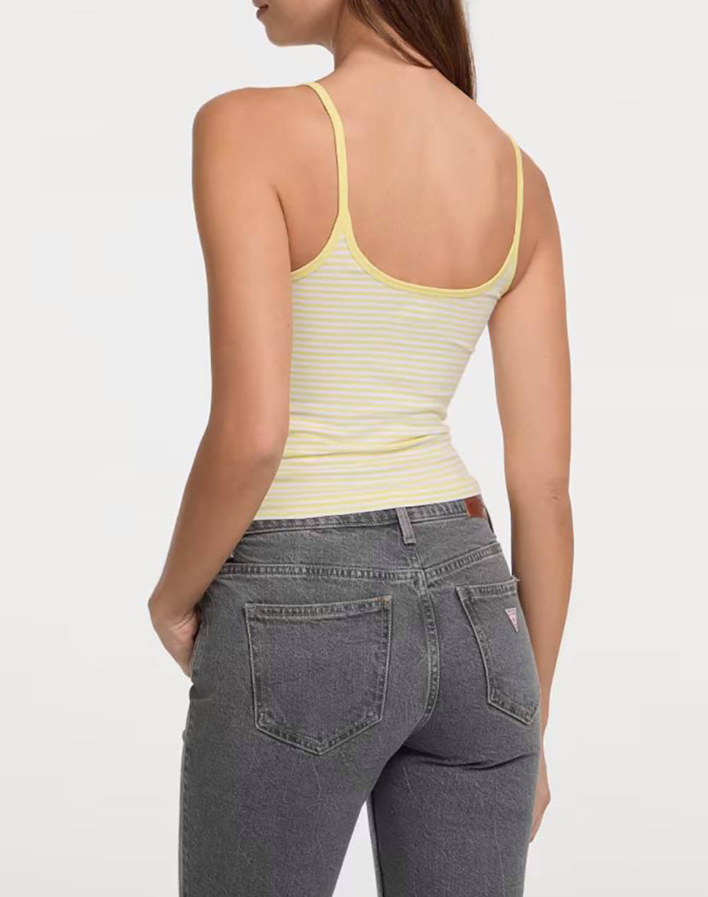 GUESS JEANS GJ EMB STAR TANK TOP - ORG CO JERSEY YD STRETCH 180 BLUZA W