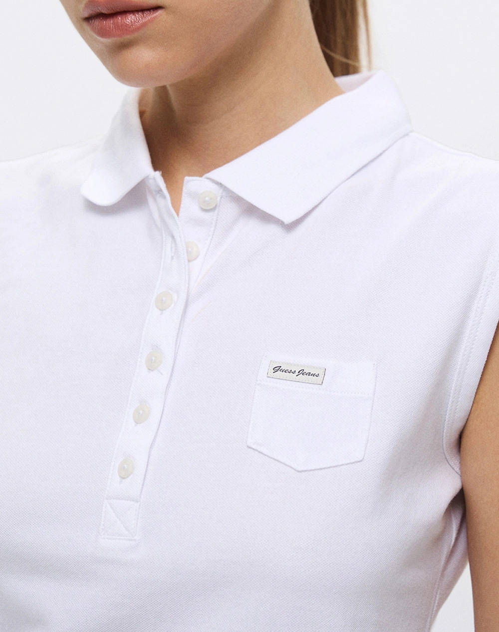 GUESS JEANS GJ SLEEVELESS COLLAR SLIM PKT BLUZA DE DAMA