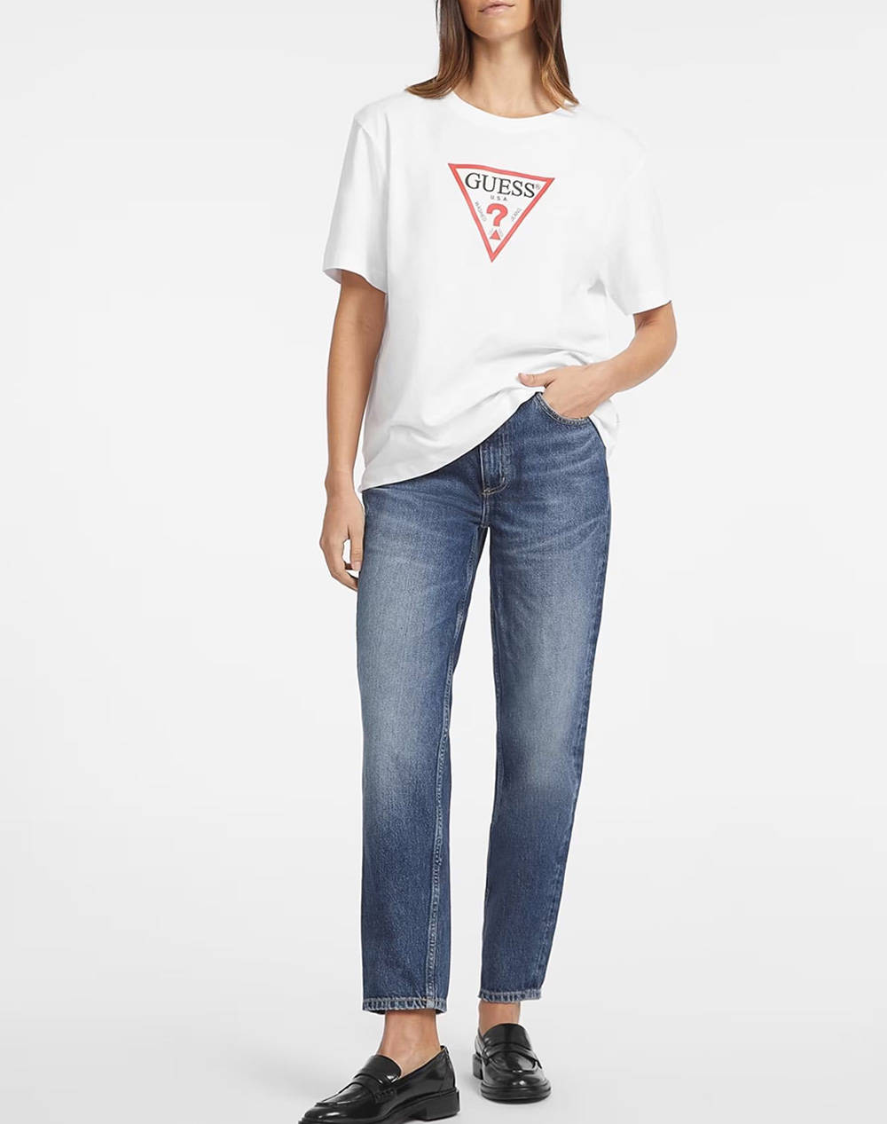 GUESS JEANS GJ SS CN BOXY ICONIC TEE BLUZA DE DAMA