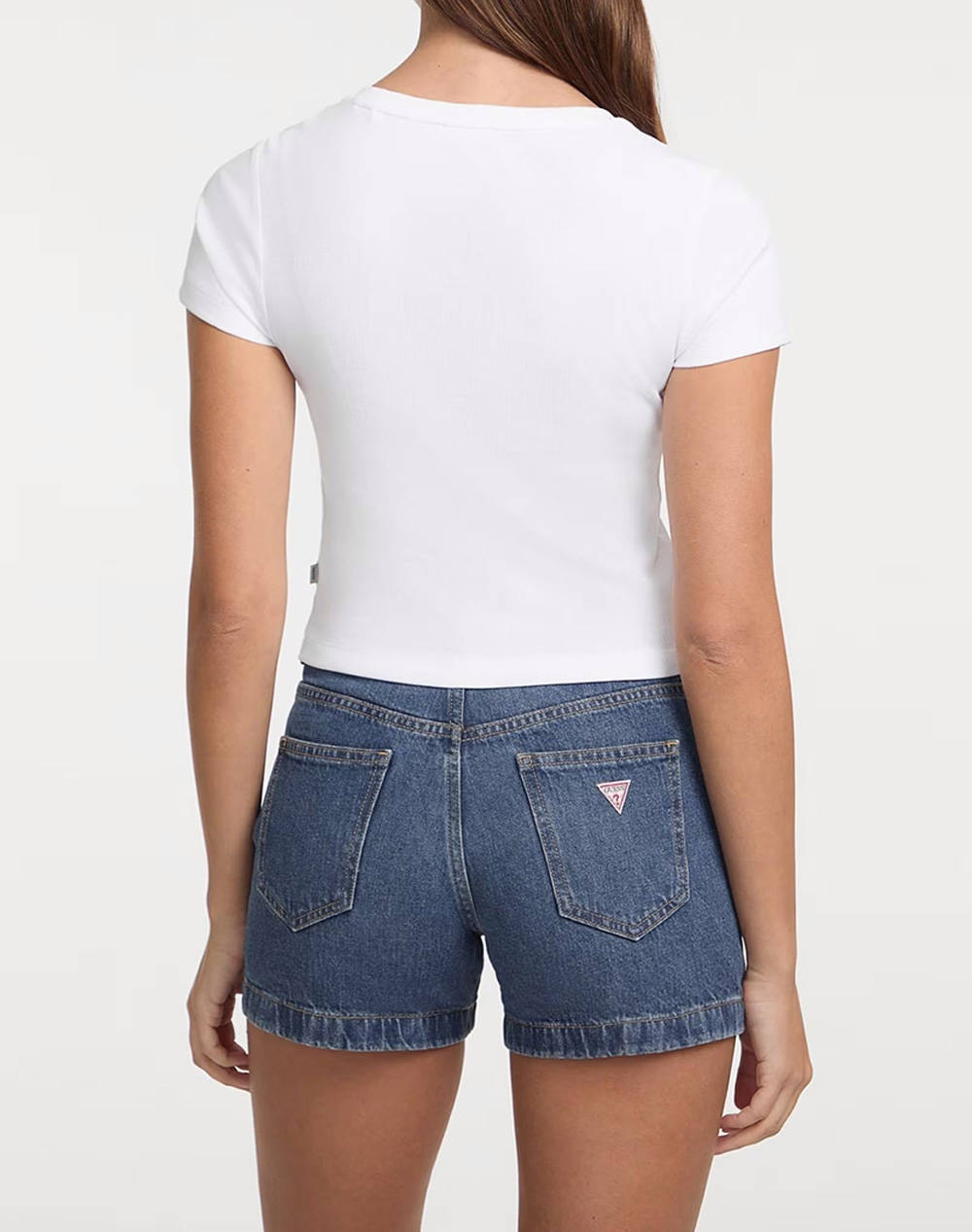 GUESS JEANS GJ SL CN SNAP EMBRO - ORG CO GUNNAR STR RIB 215 BLUZA W