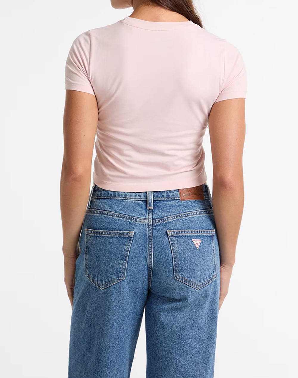GUESS JEANS GJ SS CN BABY EMB ST - MID ORGANIC STRETCH JERSEY 180 BLUZA W