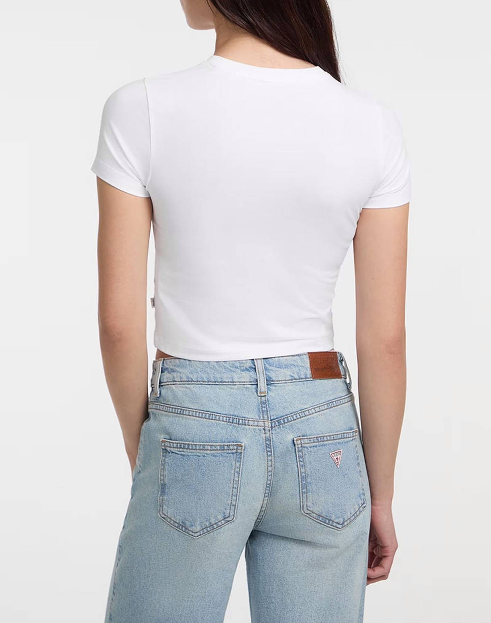 GUESS JEANS GJ SS CN BABY EMB ST - MID ORGANIC STRETCH JERSEY 180 BLUZA W