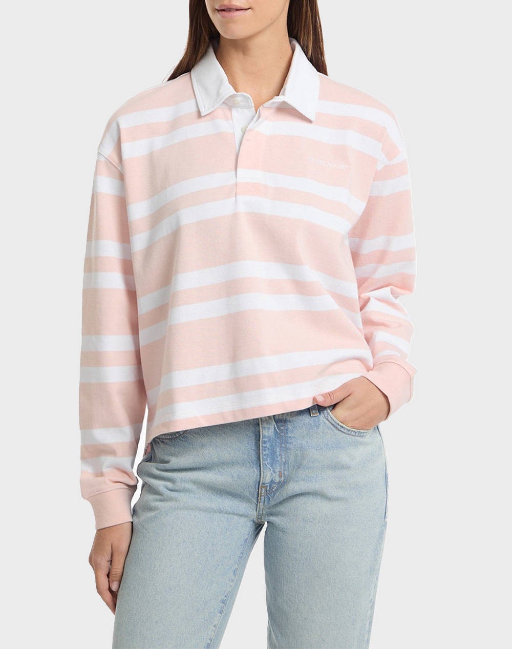 GUESS JEANS GJ LS RUGBY POLO SHIRT BLUZA DE DAMA