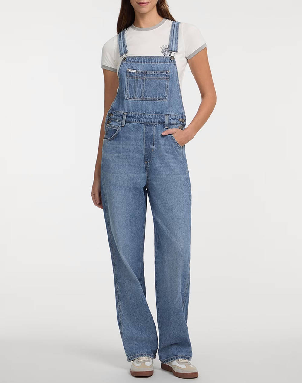 GUESS JEANS GJ DENIM OVERALL - ECO LINEN STORM RG INDIGO DE DAMA