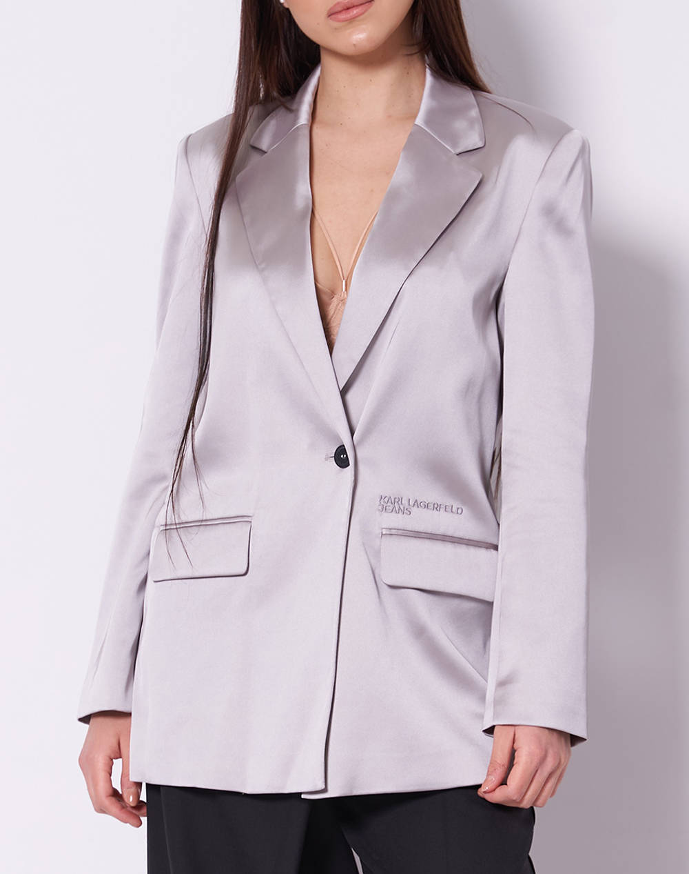KARL LAGERFELD KLJ SATIN BLAZER