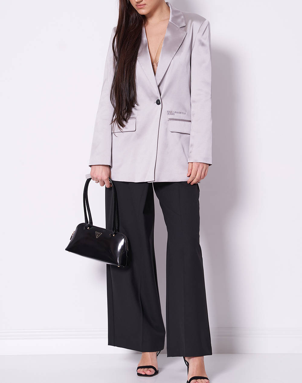 KARL LAGERFELD KLJ SATIN BLAZER