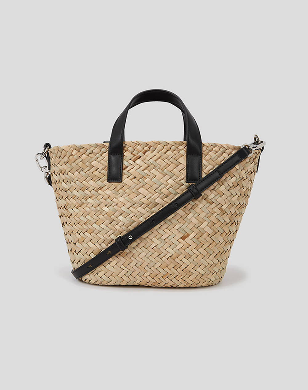 KARL LAGERFELD KLJ RAFFIA MINI TOTE (Dimensiuni: 22 x 22 x 13cm.)