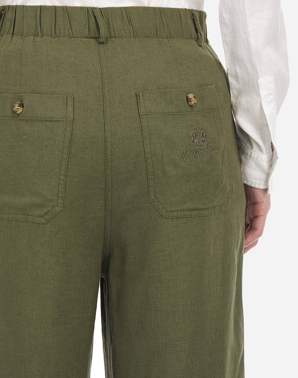 LA MARTINA PANTALONI WOMAN PANT VISCOSE LINEN