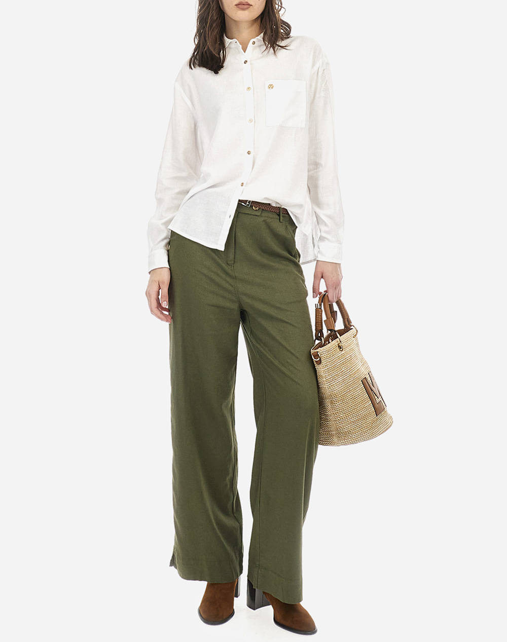 LA MARTINA PANTALONI WOMAN PANT VISCOSE LINEN