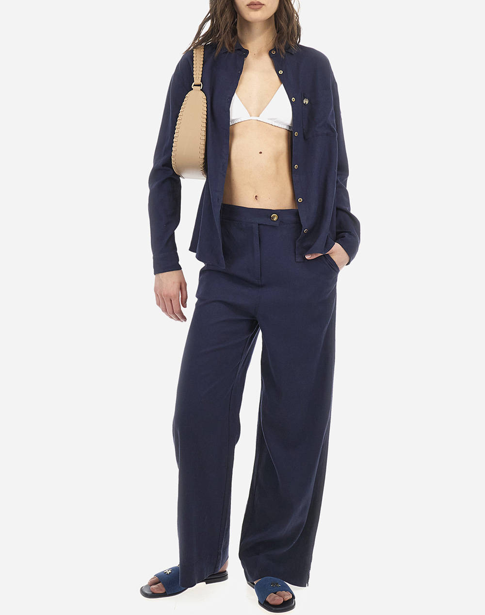 LA MARTINA PANTALONI WOMAN PANT VISCOSE LINEN