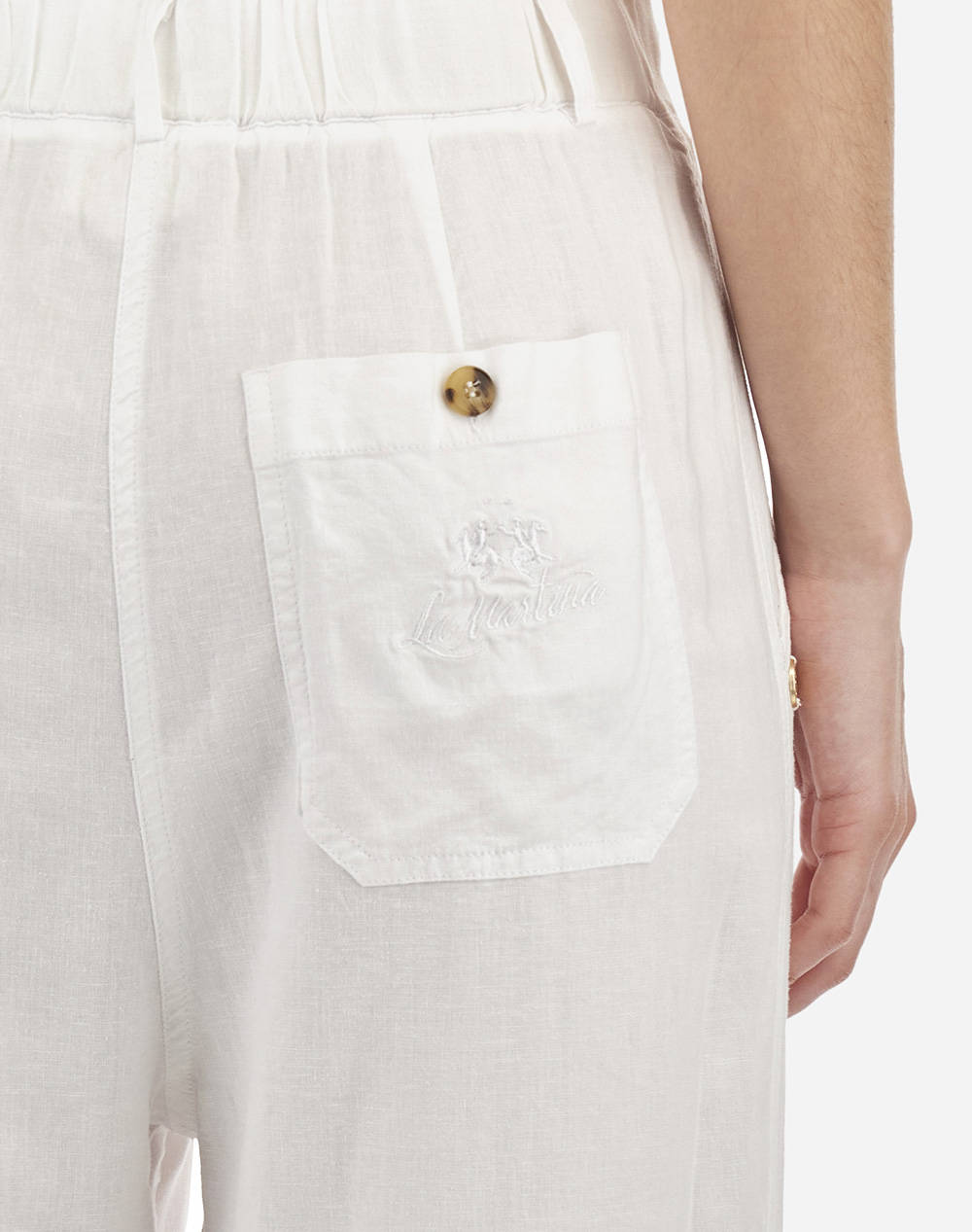 LA MARTINA PANTALONI WOMAN PANT VISCOSE LINEN