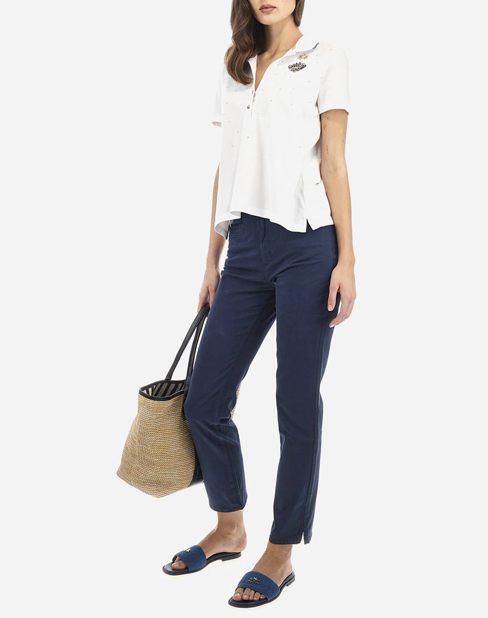 LA MARTINA PANTALONI WOMAN TROUSERS COTTON TWILL