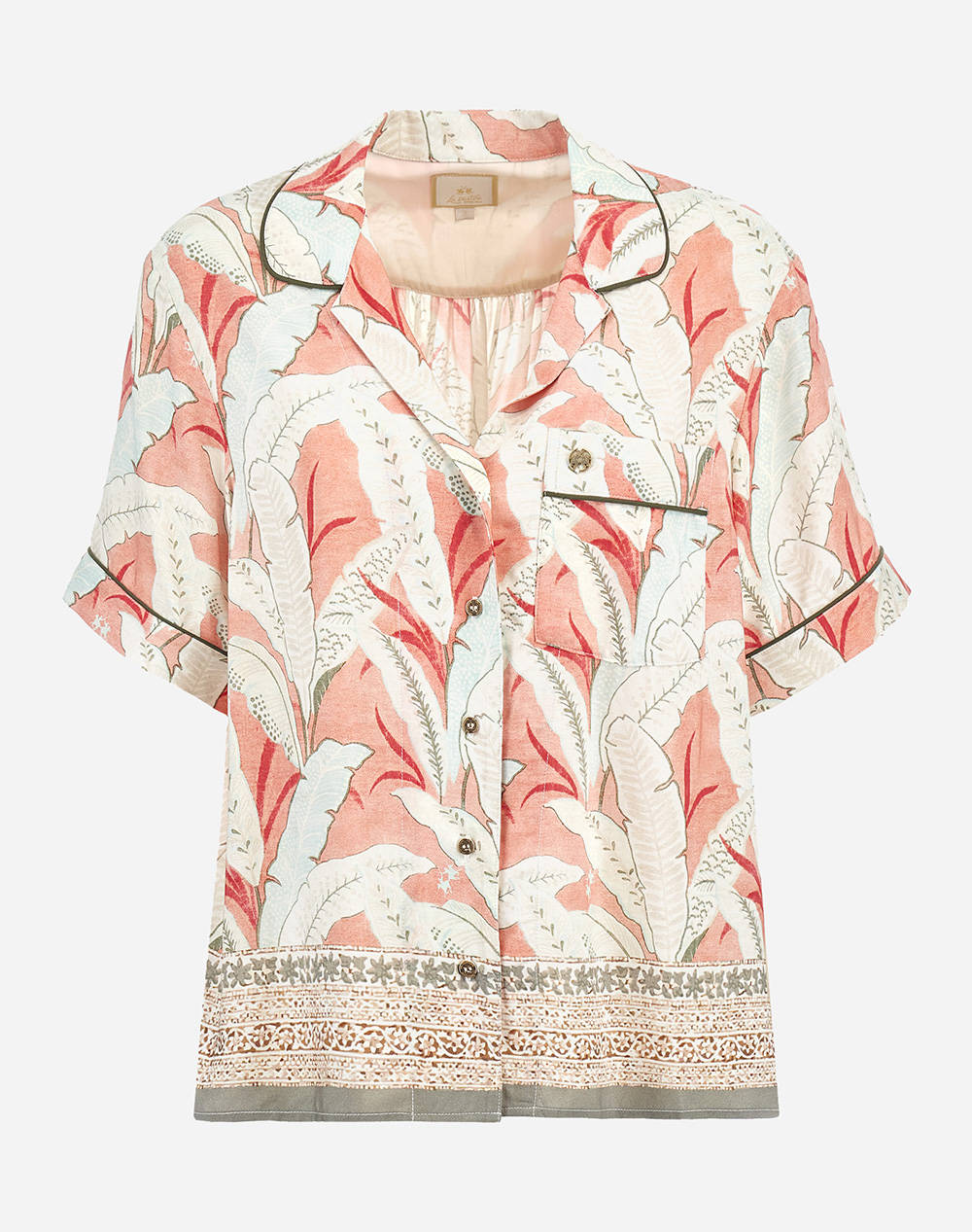 LA MARTINA CAMASA KM WOMAN SHIRT S/S PRINTED VISCOS