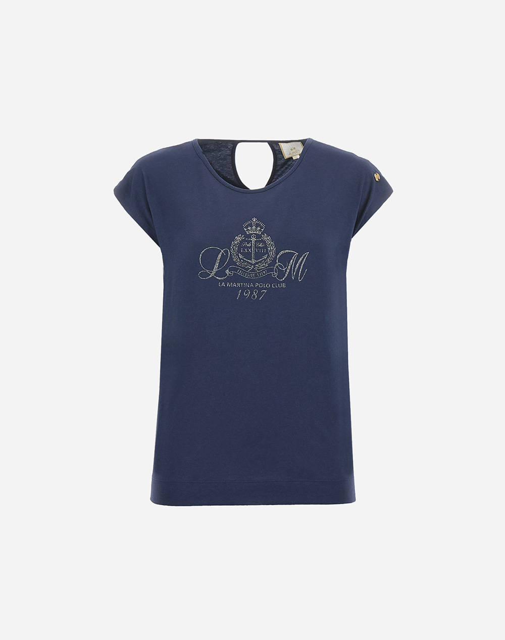 LA MARTINA BLUZA T-SHIRT KM WOMAN T-SHIRT S/S 40/1 COTTON