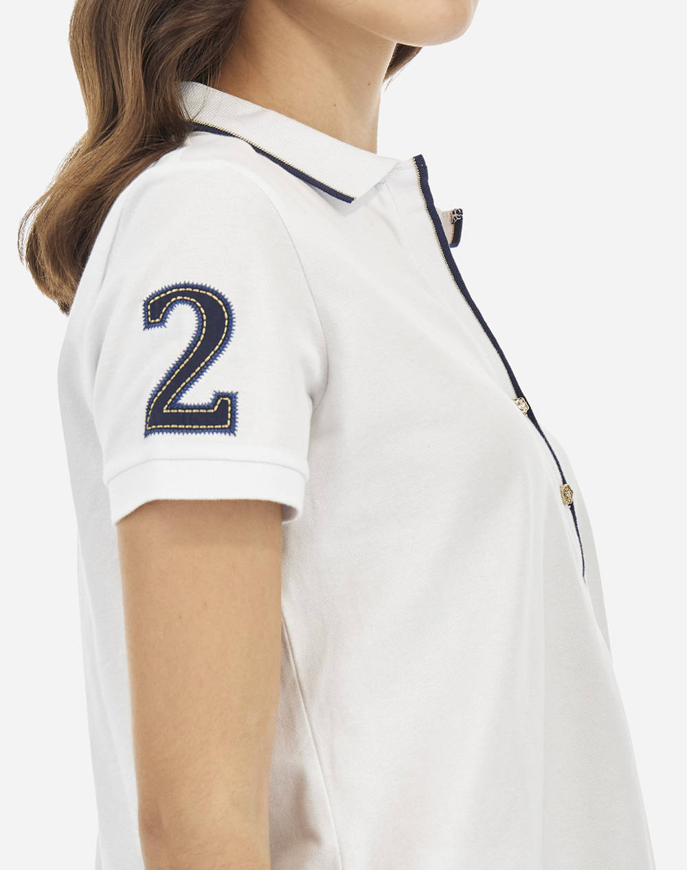 LA MARTINA BLUZA POLO KM WOMAN POLO S/S PIQUET STRETCH