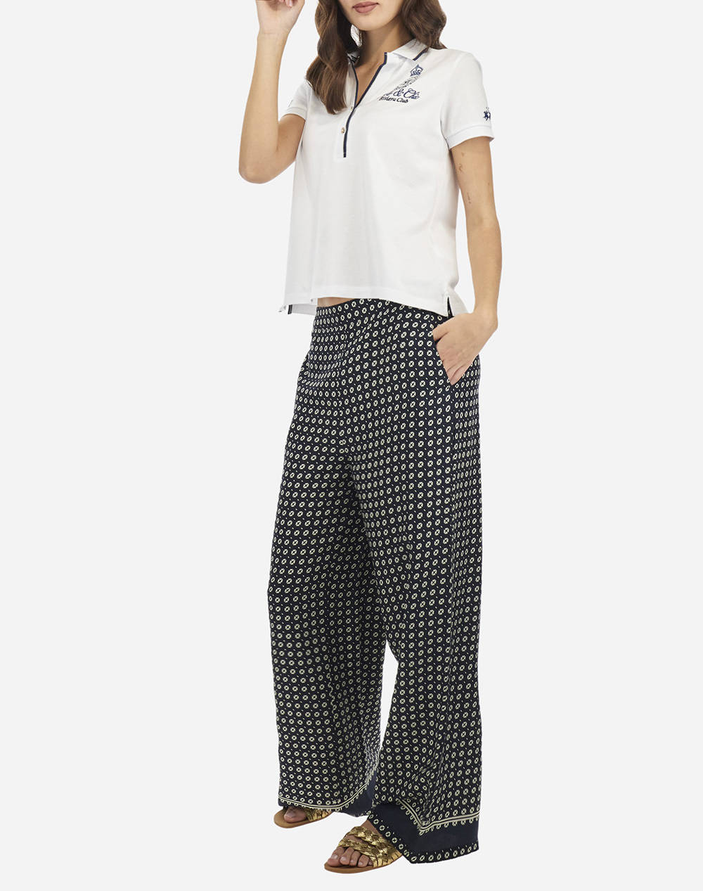 LA MARTINA BLUZA POLO KM WOMAN POLO S/S PIQUET STRETCH
