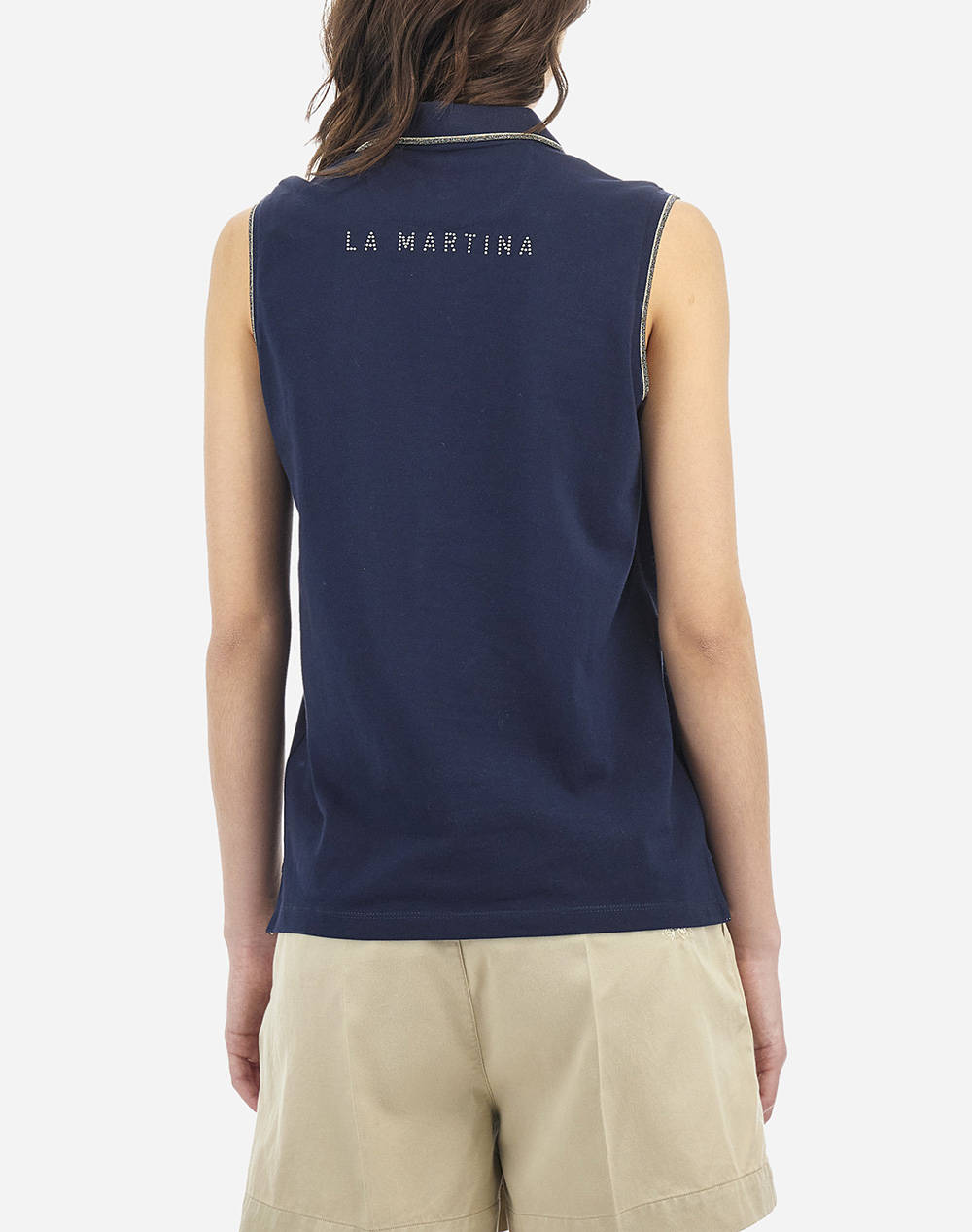 LA MARTINA BLUZA POLO XΜ WOMAN SLEEVELESS POLO PIQUET S