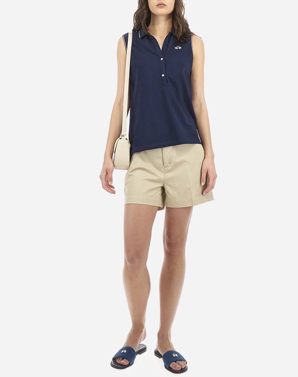 LA MARTINA BLUZA POLO XΜ WOMAN SLEEVELESS POLO PIQUET S