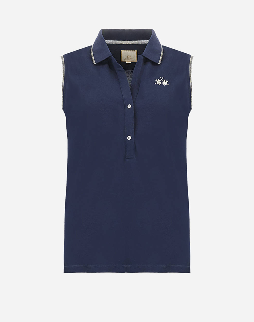 LA MARTINA BLUZA POLO XΜ WOMAN SLEEVELESS POLO PIQUET S